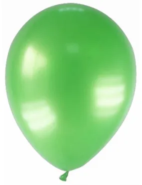 12 Ballons métallisés verts 28 cm : Deguise-toi, achat de Decoration / Animation