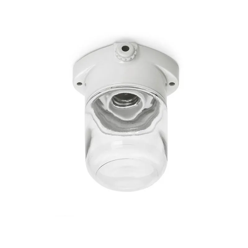Applique murale porcelaine/ verre 60 W