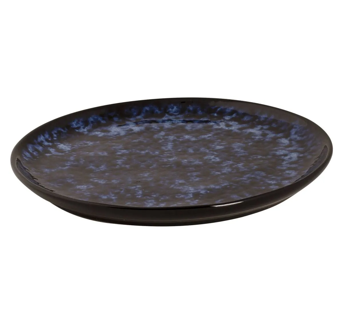 Assiette plate BAMA Ø210mm Porcelaine Bleu Noir