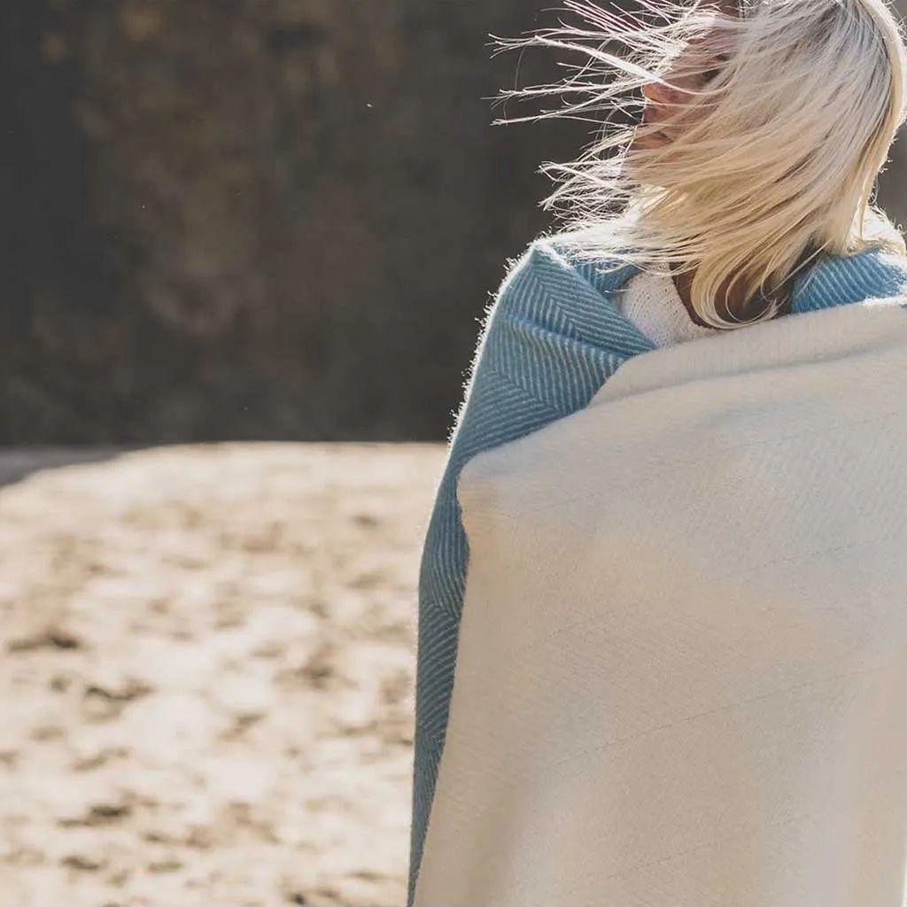 Blue Noon Wool Blanket