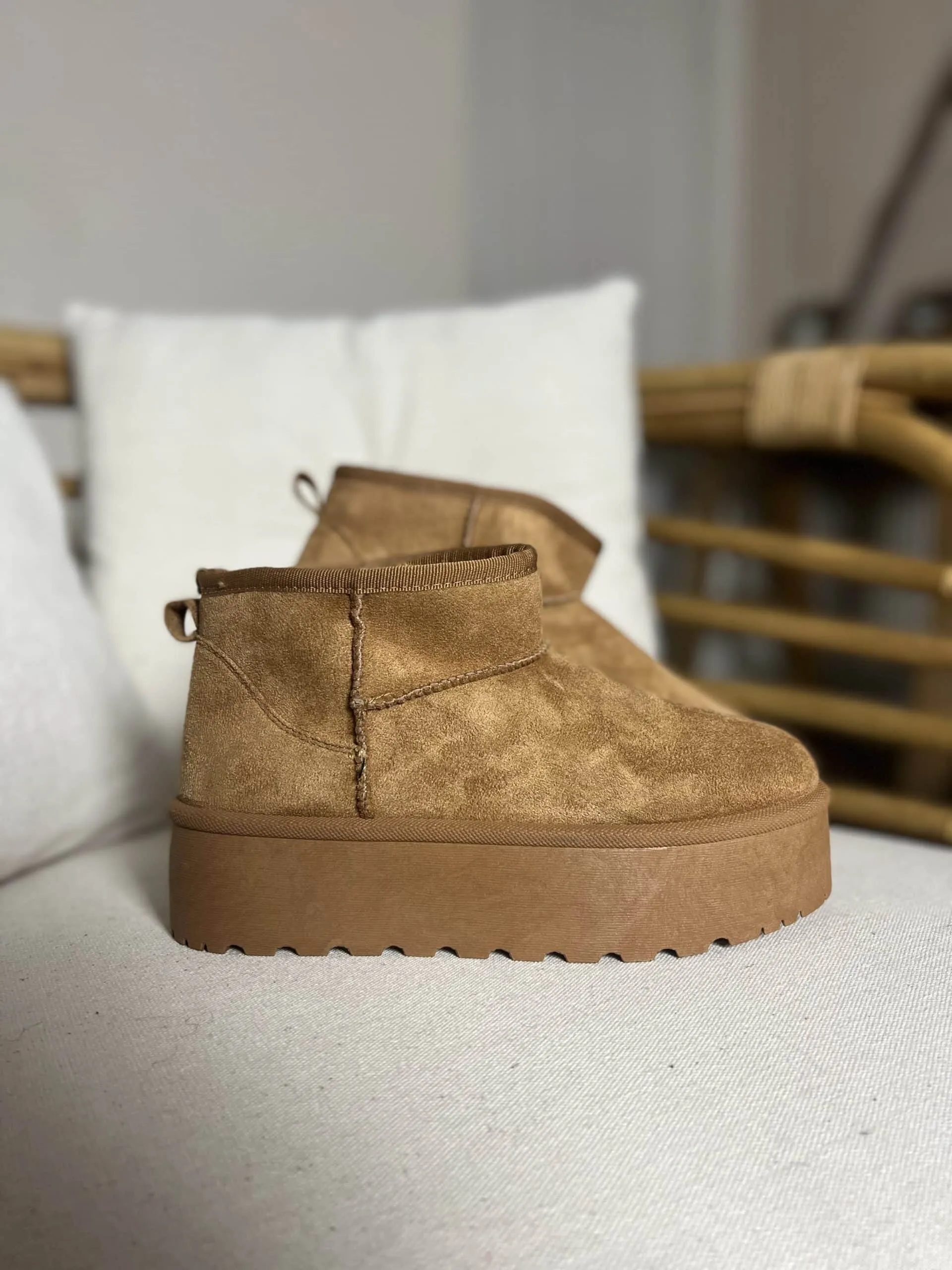 Boots plateforme camel | Concept Store En Ligne | Jade & Lisa