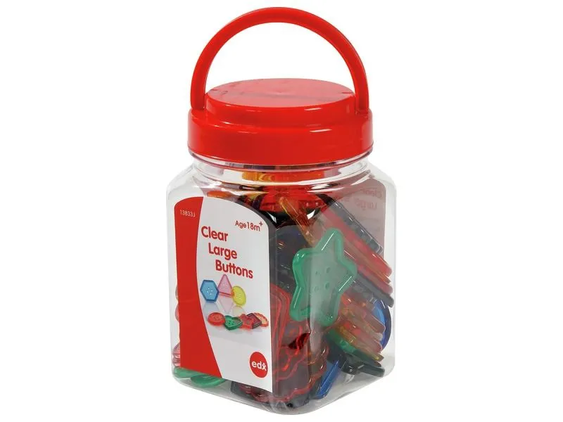 BOUTONS MULTICOLORES TRANSPARENTS