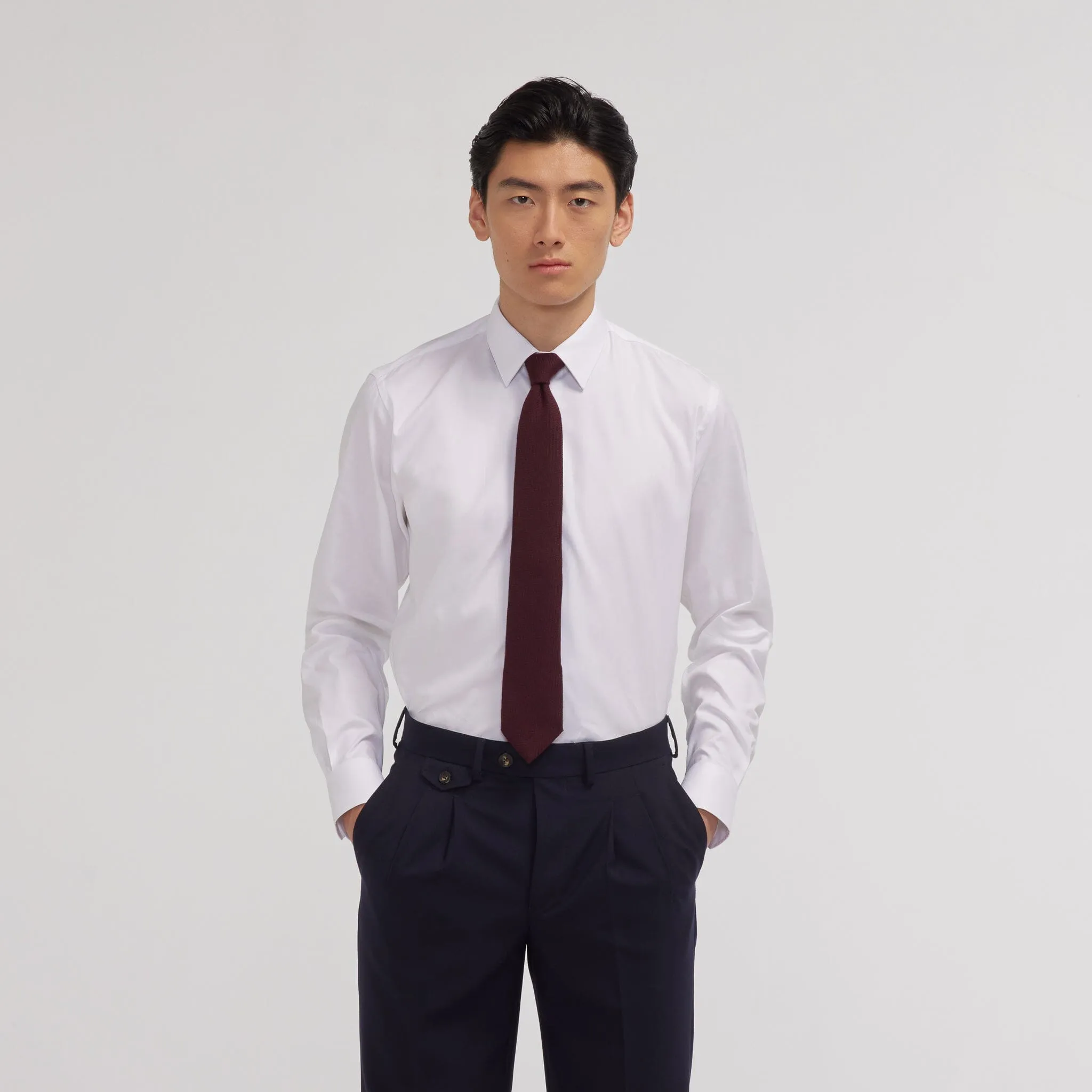 Burgundy Wool Tie | Hast