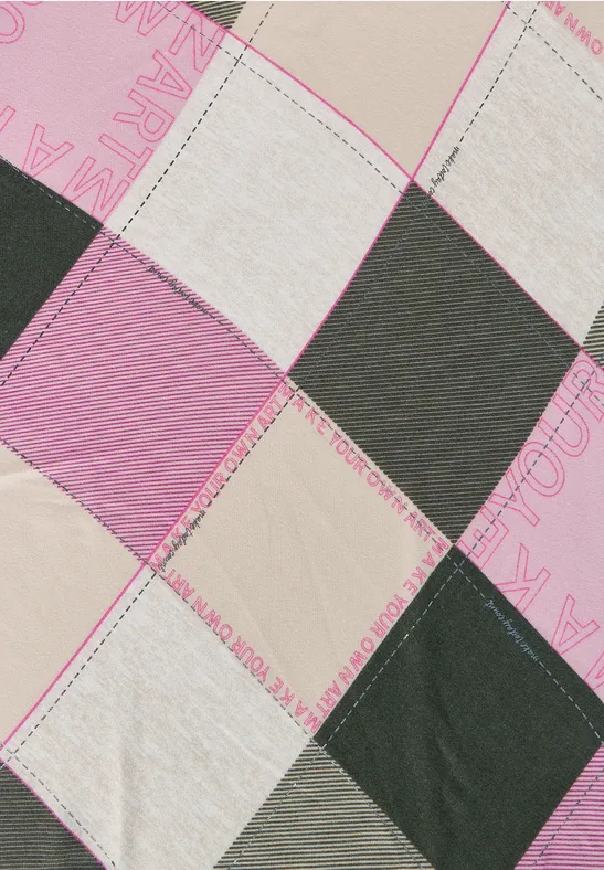 CECIL Foulard à carreaux triangulaire 