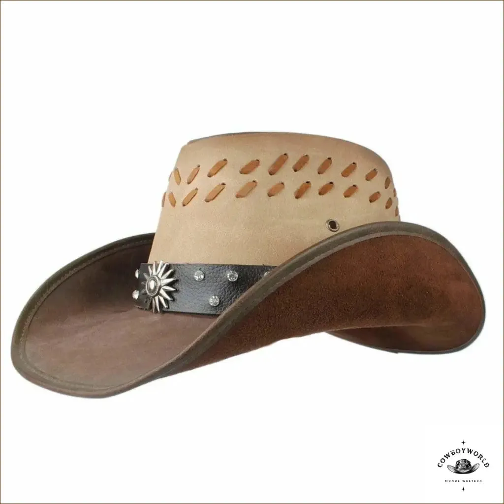 Chapeau de Cowboy Cuir Homme