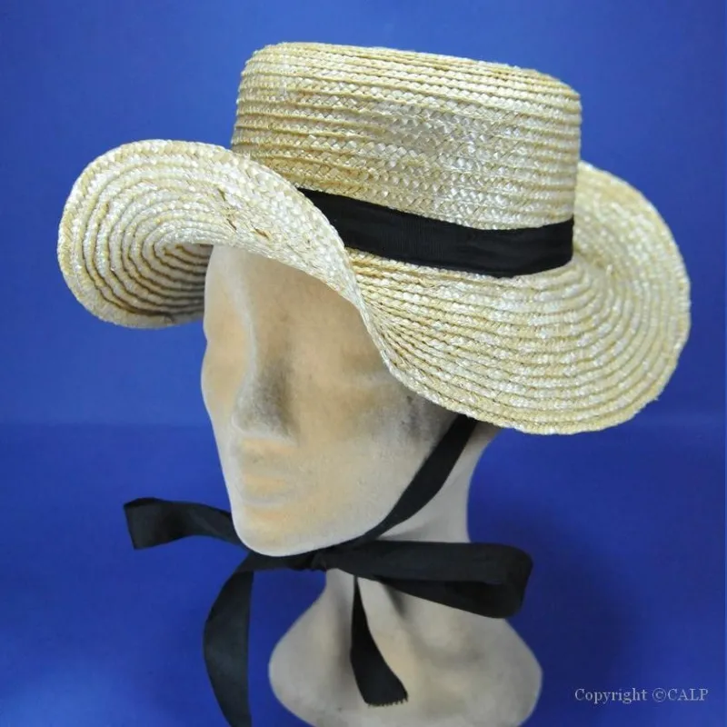 chapeau folklorique - Achat chapeau bourbonnais en paille