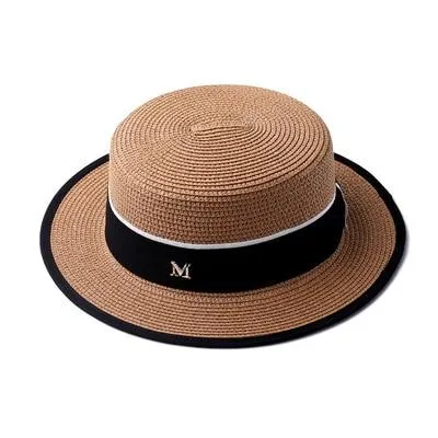 Chapeau Rond plat Haut De Paille M panama