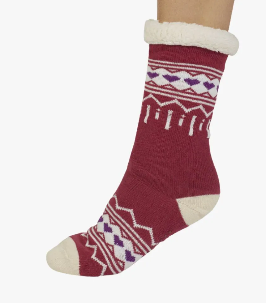 Chaussettes isle cabin rose