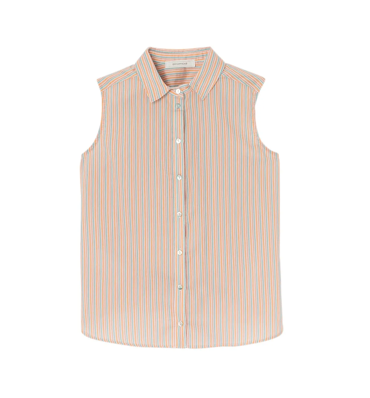 Chemise rayée sans manches - Rayures multicolores