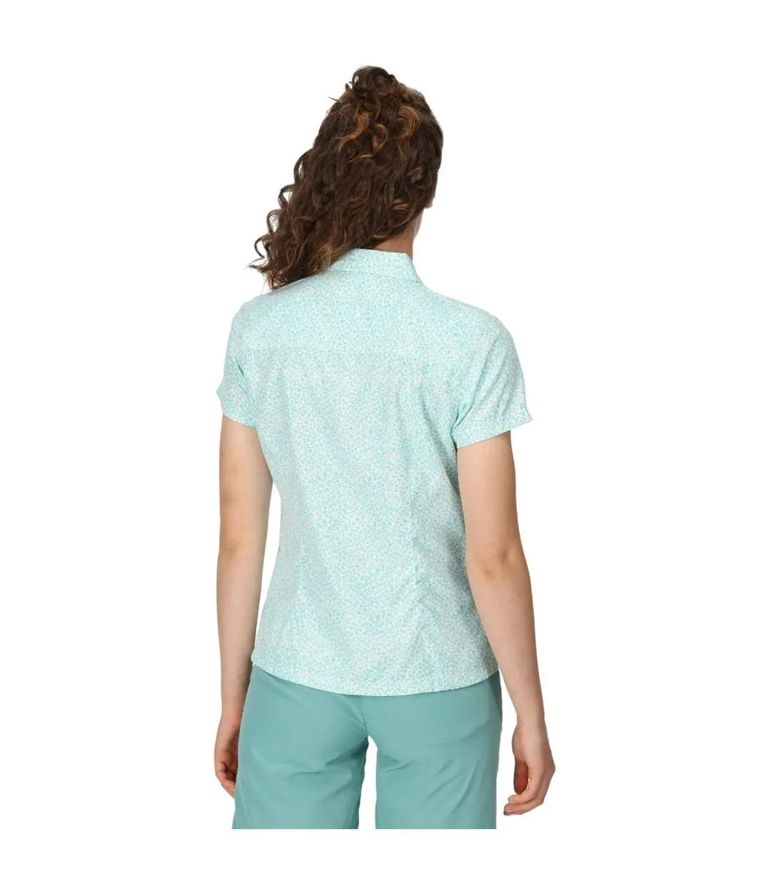 Chemisier mindano femme jade bleu Regatta