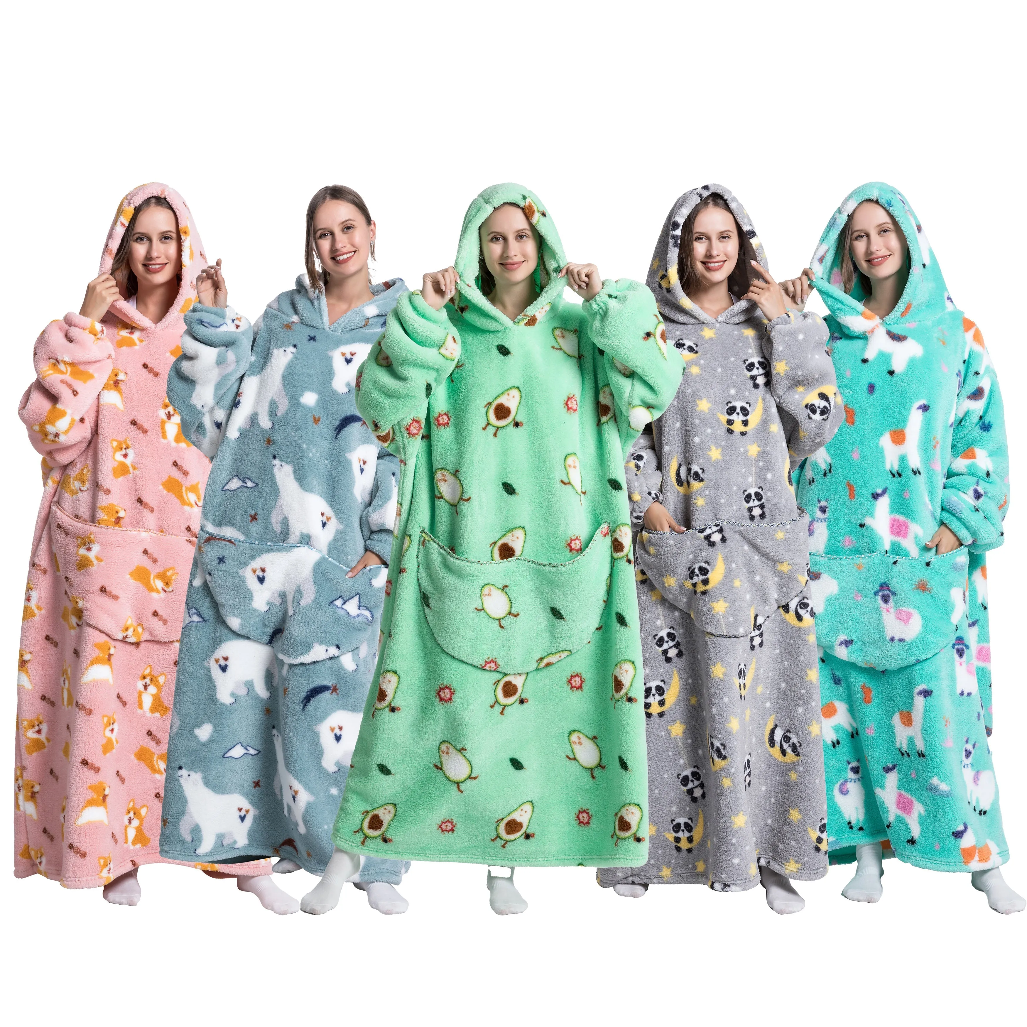 COLETTE | Couverture cosy avec capuche pour femmes