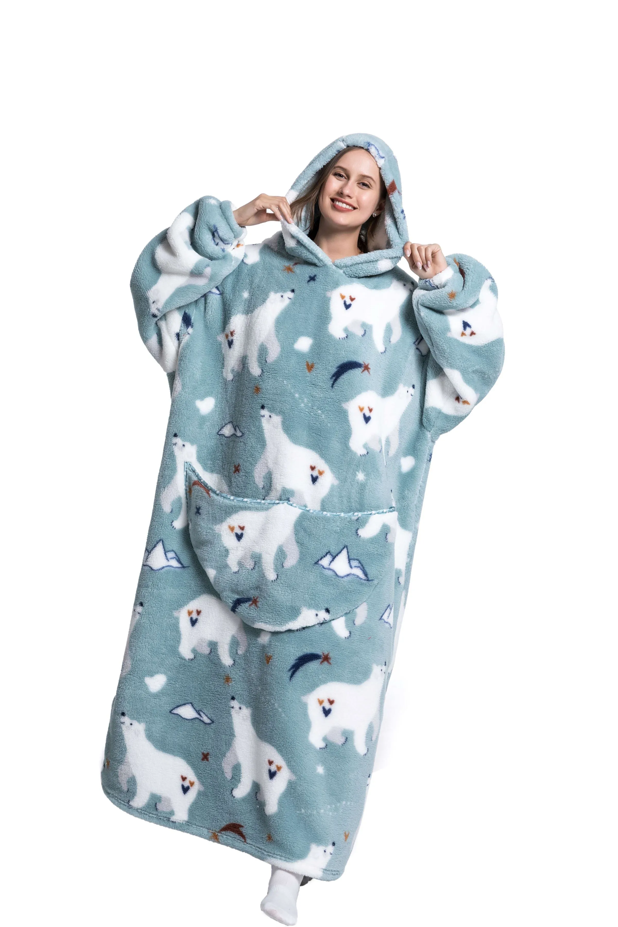 COLETTE | Couverture cosy avec capuche pour femmes