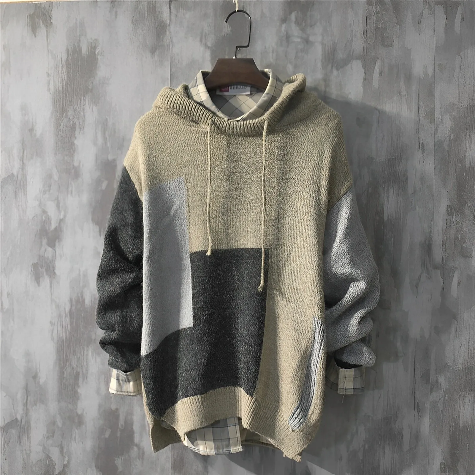 Colton - Sweat à capuche en maille casual