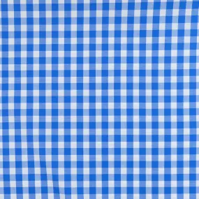 Coton vichy 8 mm bleu