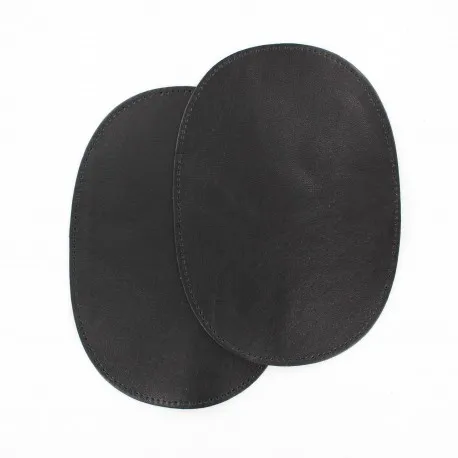 Coudières Cuir Agneau véritable noir