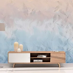 Coups de pinceau au pastel - PAPIER PEINT VINYLE
