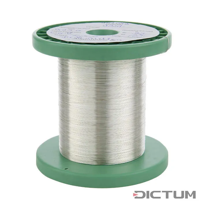 Fil d'argent véritable, 0,25 mm, 25 g
