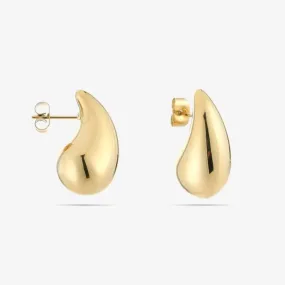 Jade - Boucles d'oreilles goutte d'or (25 mm) Polyvalentes et tendance