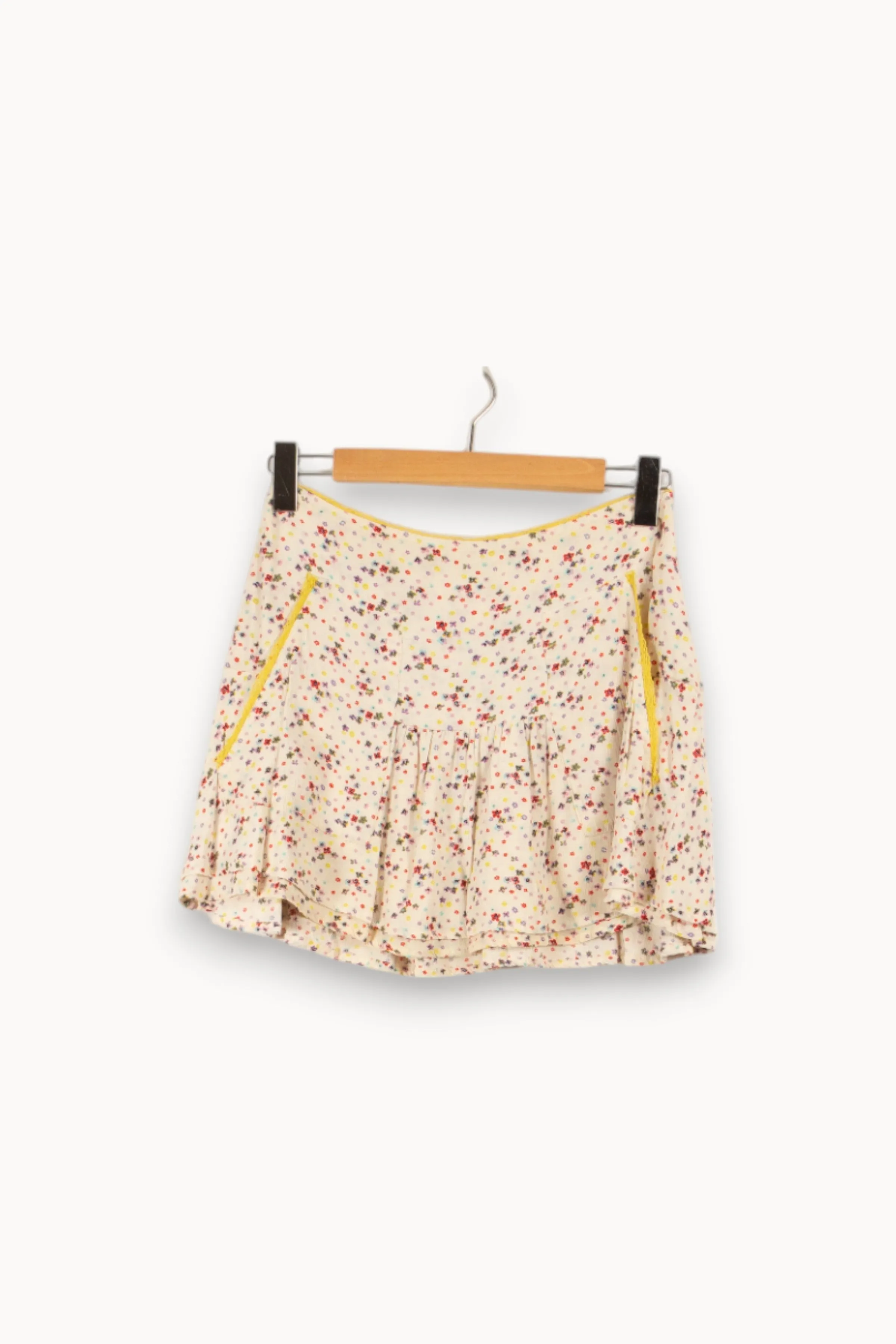 Jupe blanche à motifs multicolores - Taille S/36