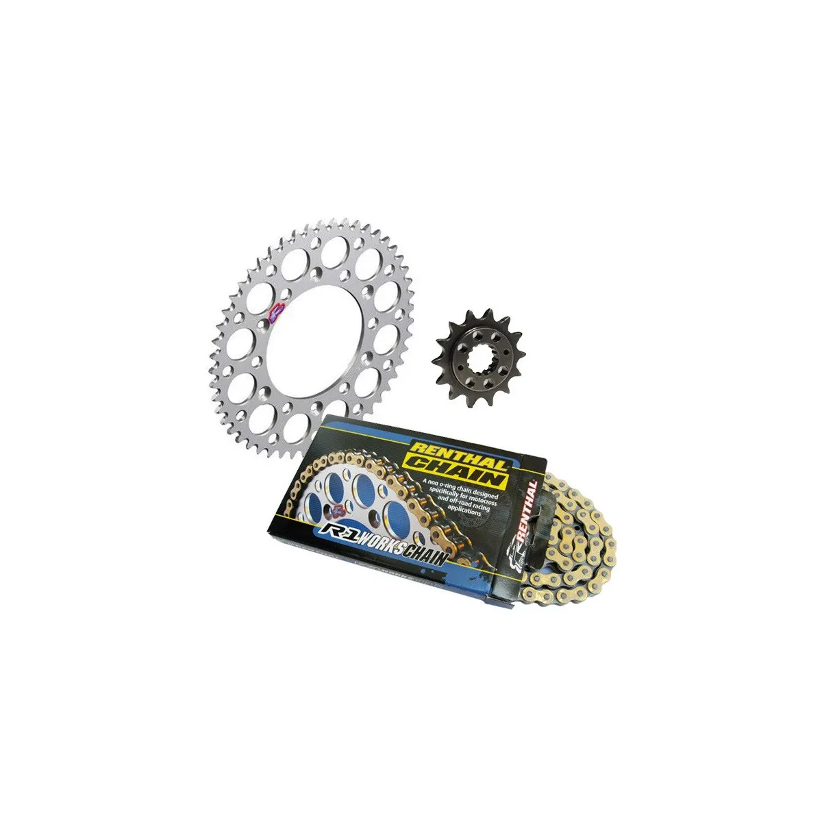 Kit chaine Cross RENTHAL 250 KX-F 2006-2010