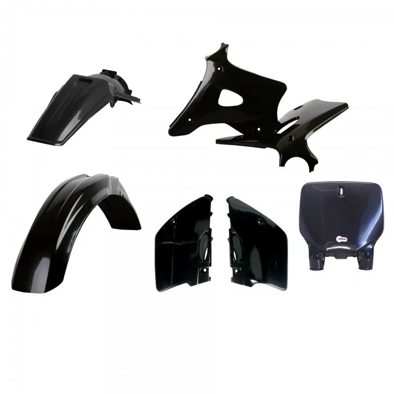 Kit plastique POLISPORT noir - Kawasaki KX 125/250 - piecemotoquad