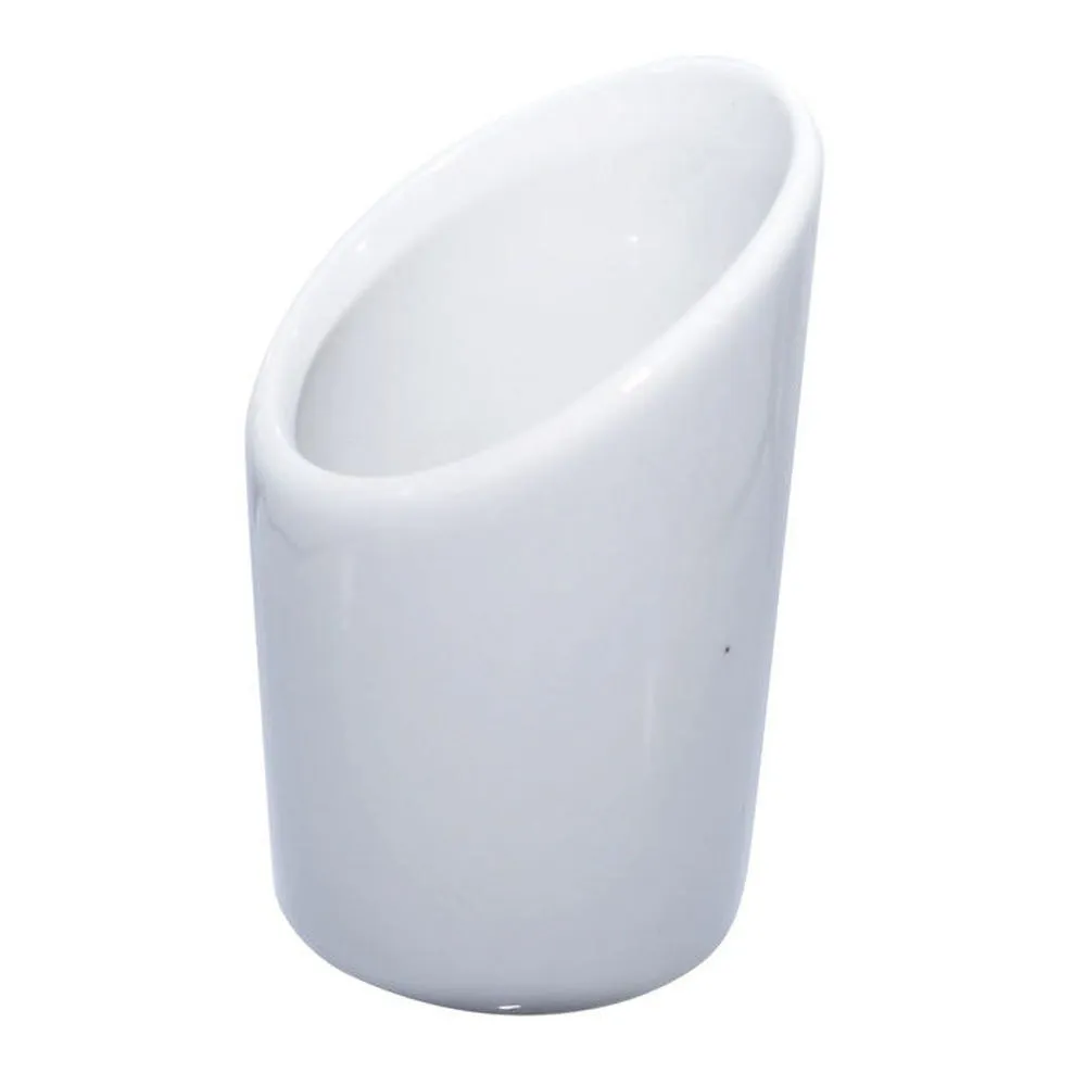 Mini pot en porcelaine blanche - par 24