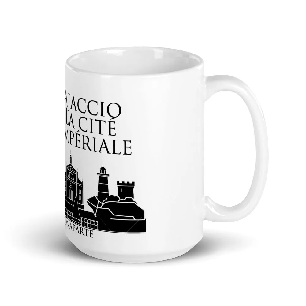 Mug Blanc Brillant Ajaccio Cité Impériale