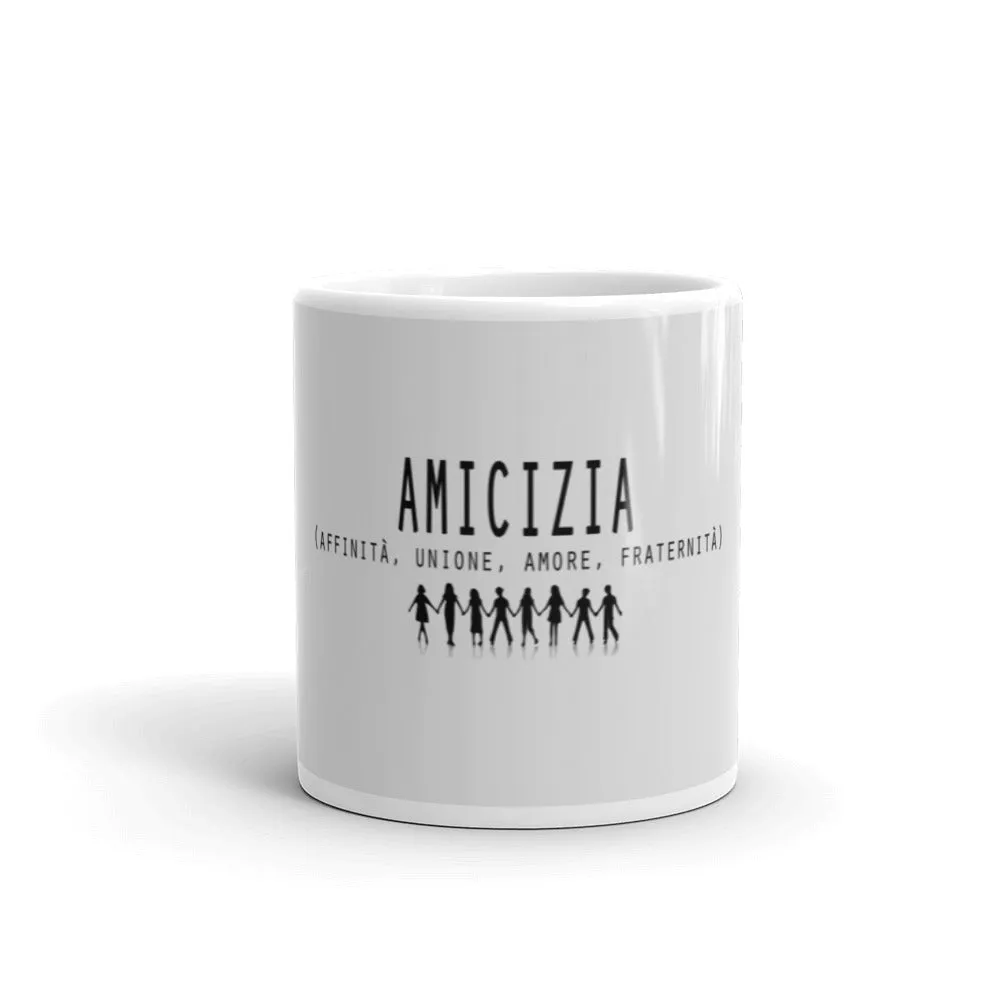 Mug Blanc Brillant Amicizia