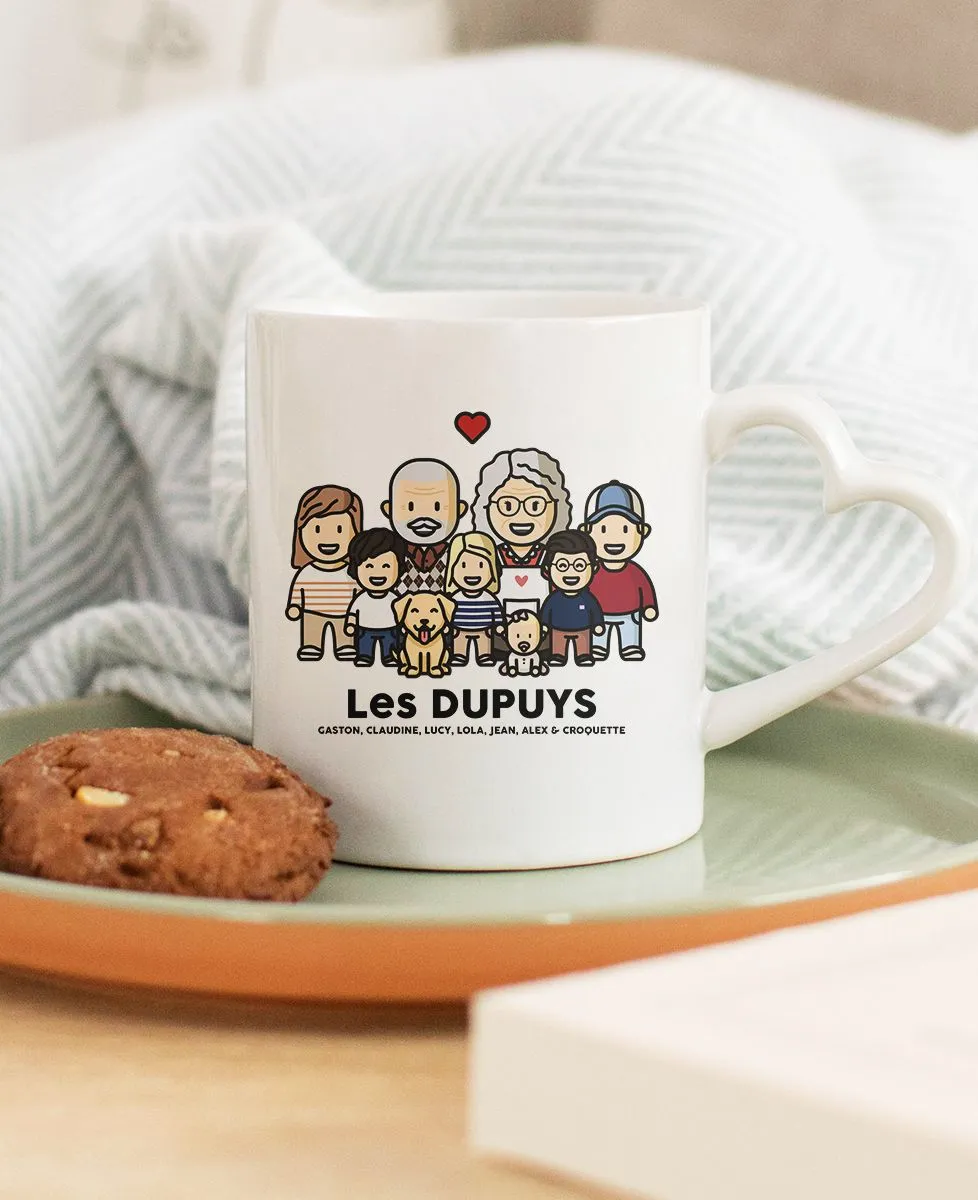 Mug Famille figurines grands-parents