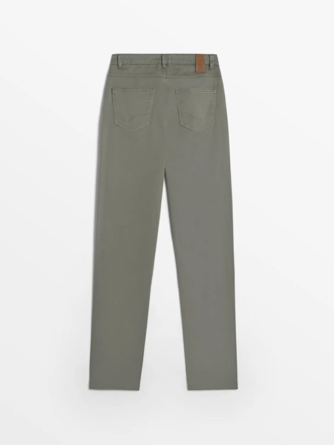 Pantalon Femme Coton Stretch Kaki tbs