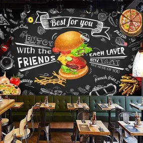 Papier Peint Vintage  Fast Food