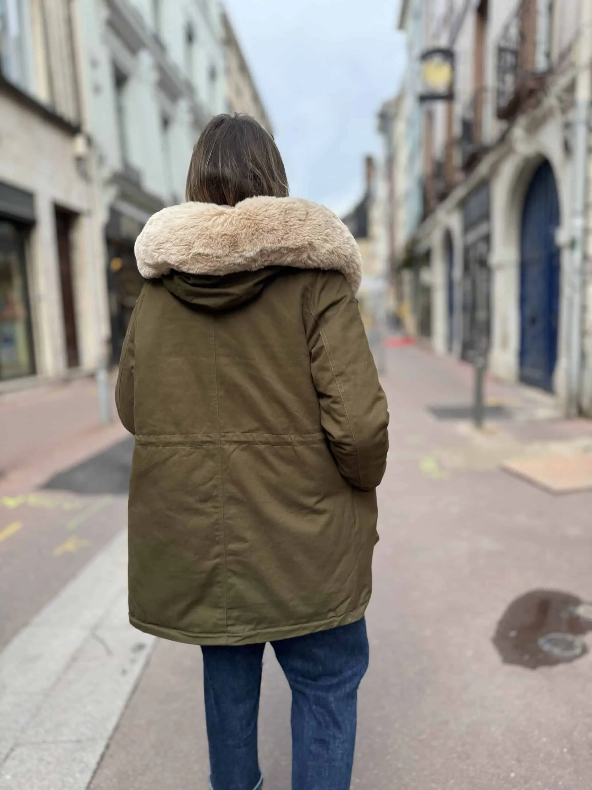 Parka karl kaki | Concept Store En Ligne | Jade & Lisa