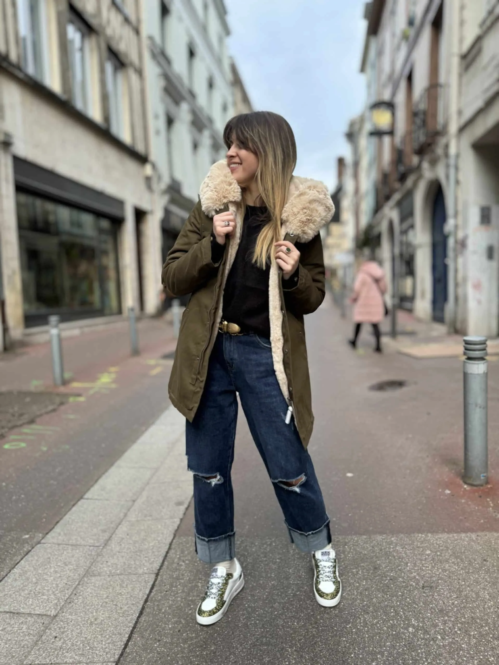 Parka karl kaki | Concept Store En Ligne | Jade & Lisa