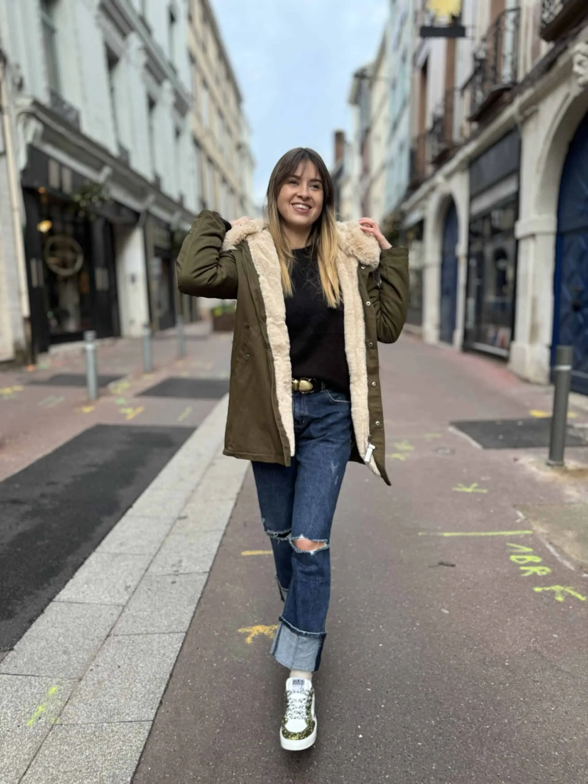 Parka karl kaki | Concept Store En Ligne | Jade & Lisa