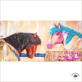 Peinture Western Mustangs