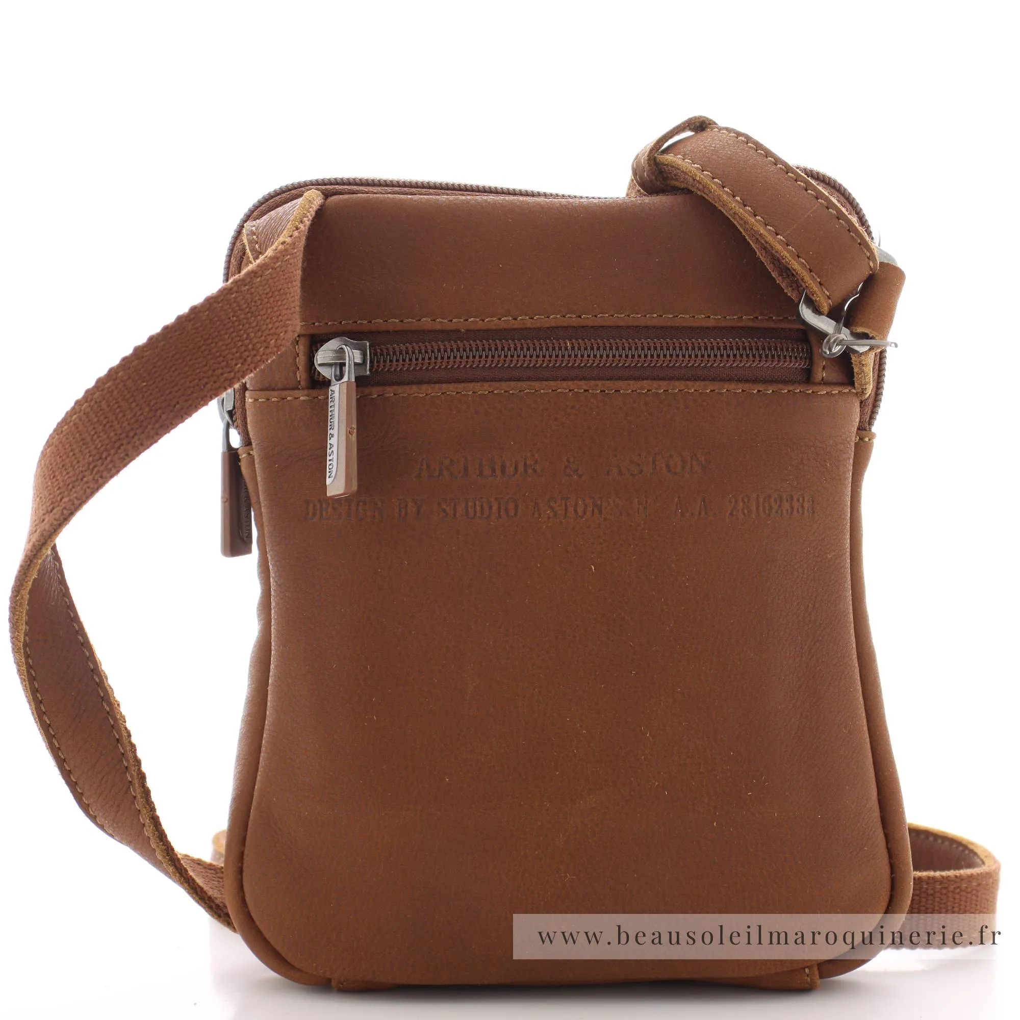 Petite Sacoche Arthur & Aston Oscar en cuir 1978-09