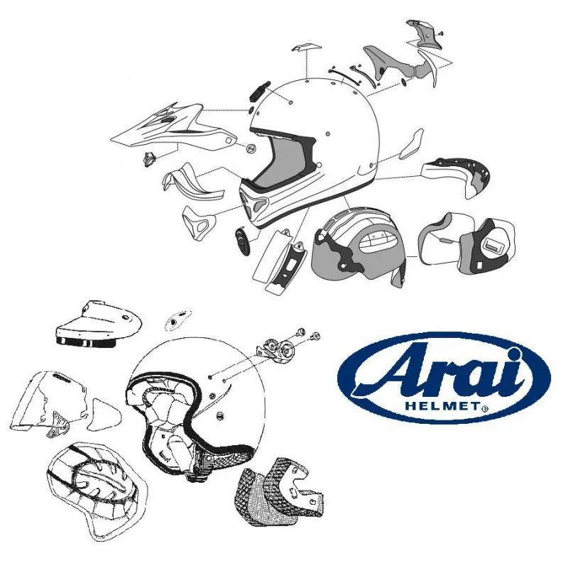 PLATINE ECRAN ARAI SAJ CONCEPT BLACK CASQUE INTEGRAL- piecemotoquad