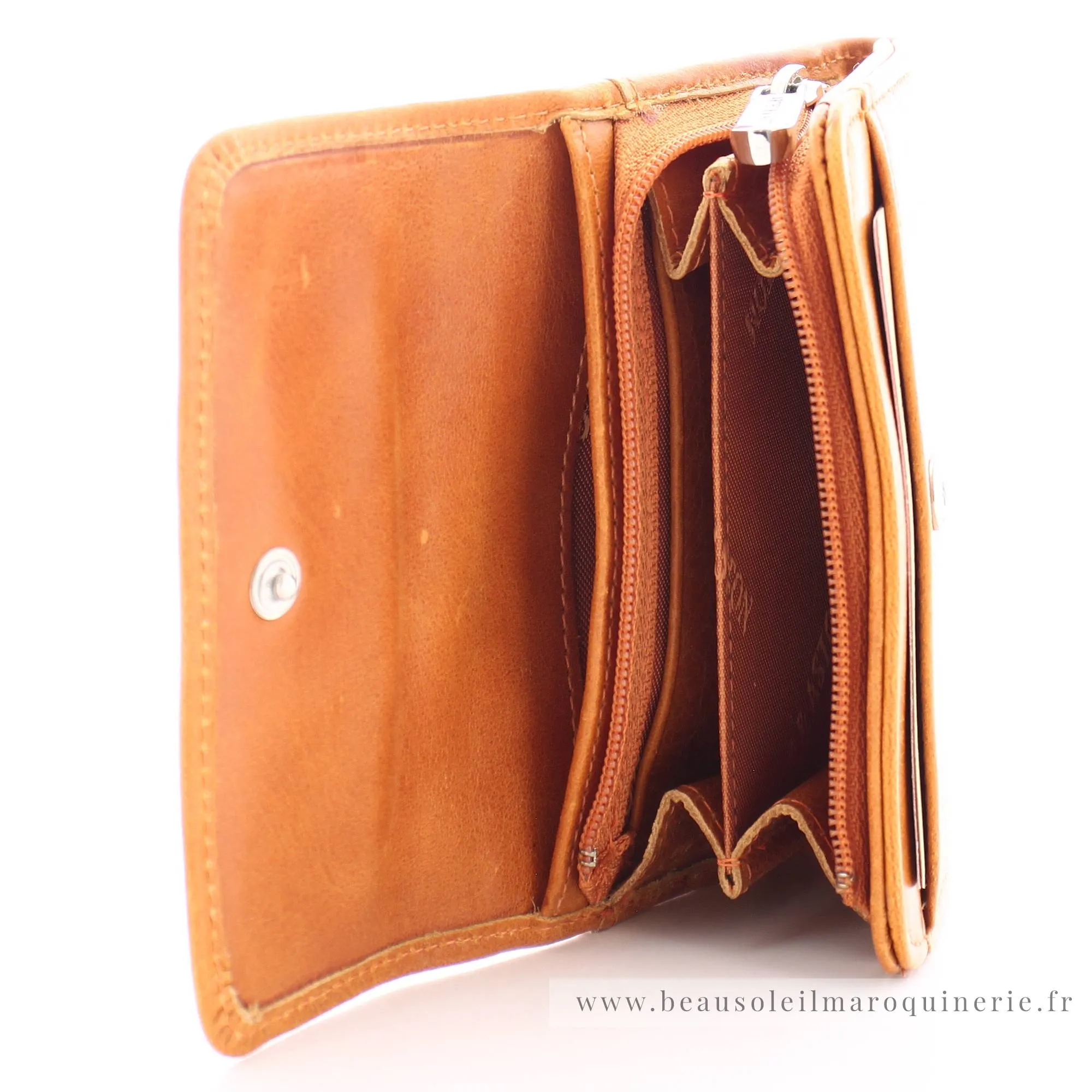 Porte-Monnaie Femme Arthur & Aston Rose Cuir huilé 1252-165