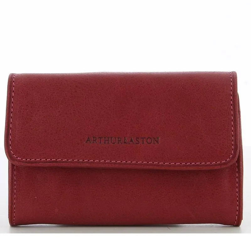 Porte-Monnaie Femme Arthur & Aston Rose Cuir huilé 1252-165