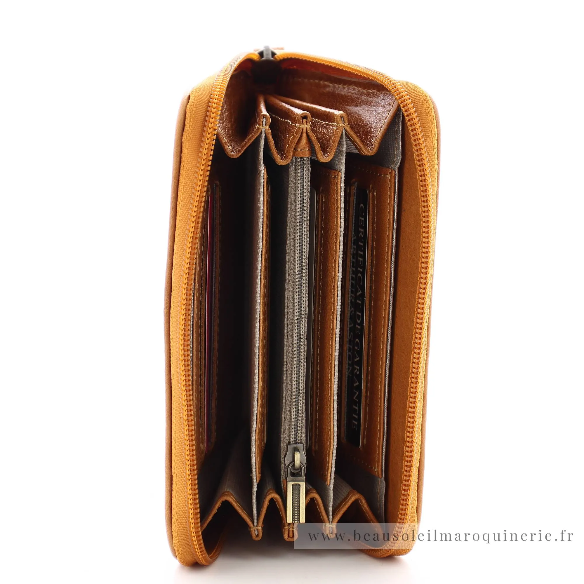 Porte-monnaie zippé Arthur & Aston Edith cuir A123-192