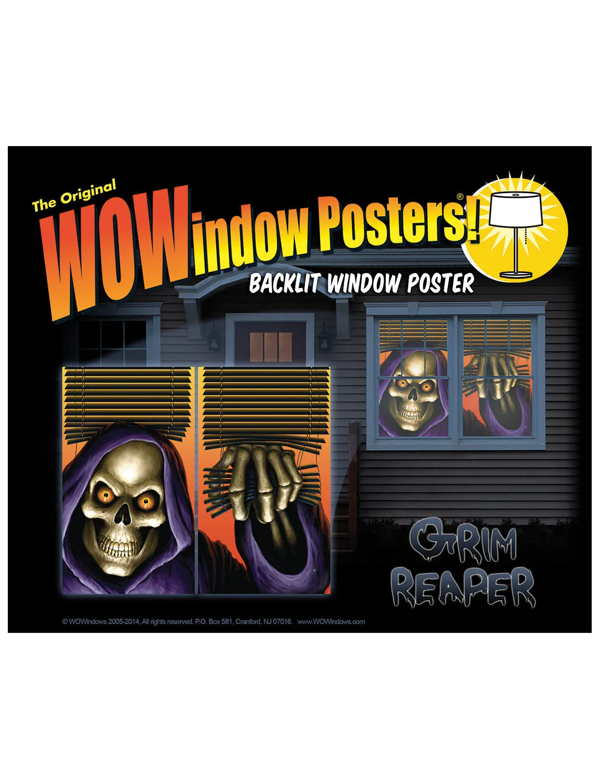 Poster fenêtre décoration Halloween 36x60cm : Deguise-toi, achat de Decoration / Animation