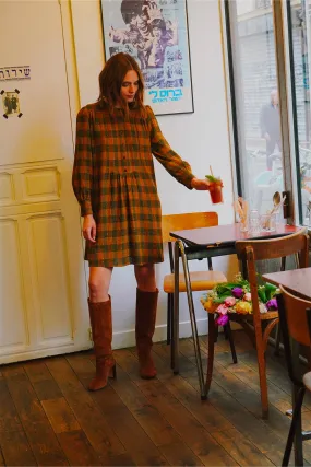robe virola carreaux gingembre