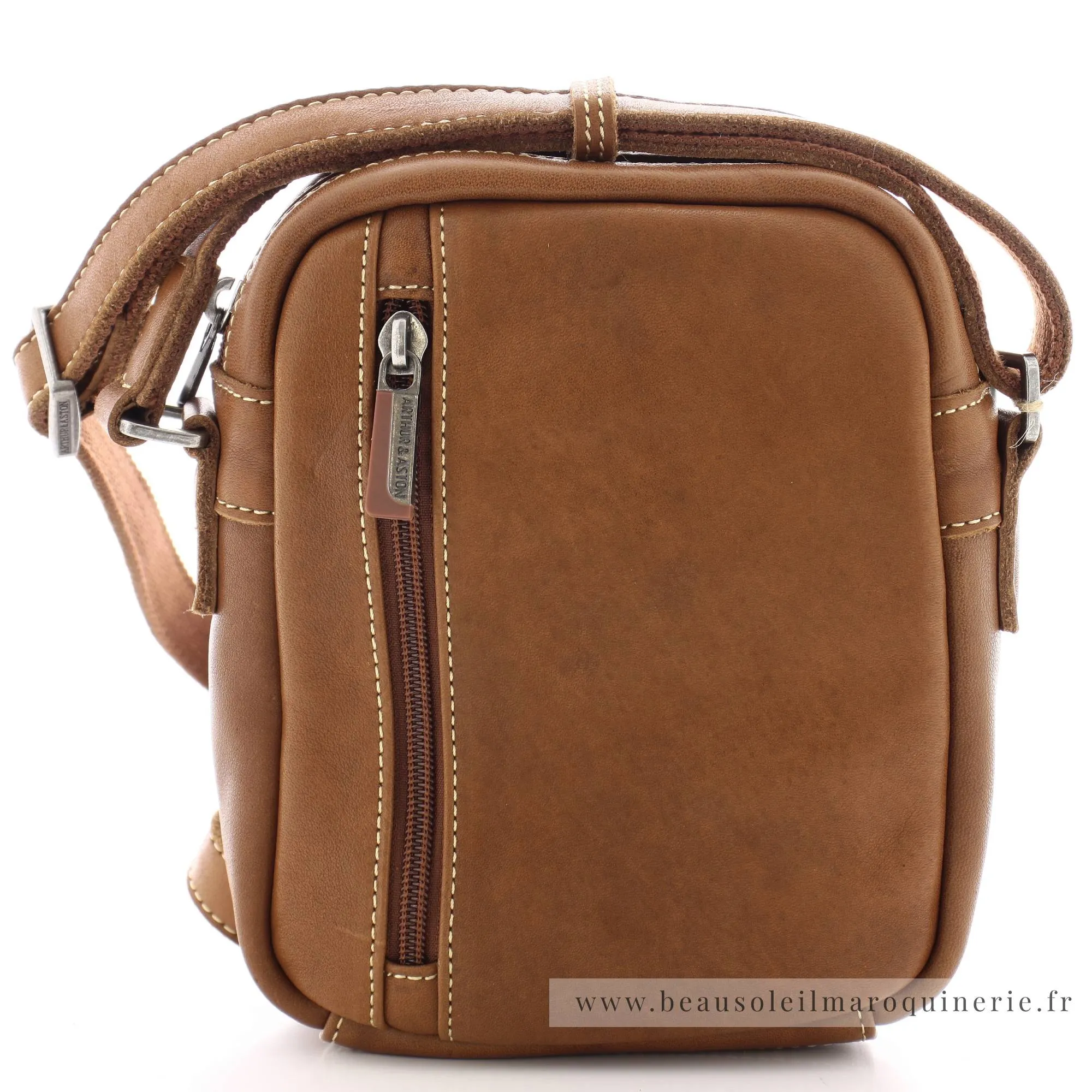 Sac bandoulière en cuir Arthur Aston Johany 2028-09