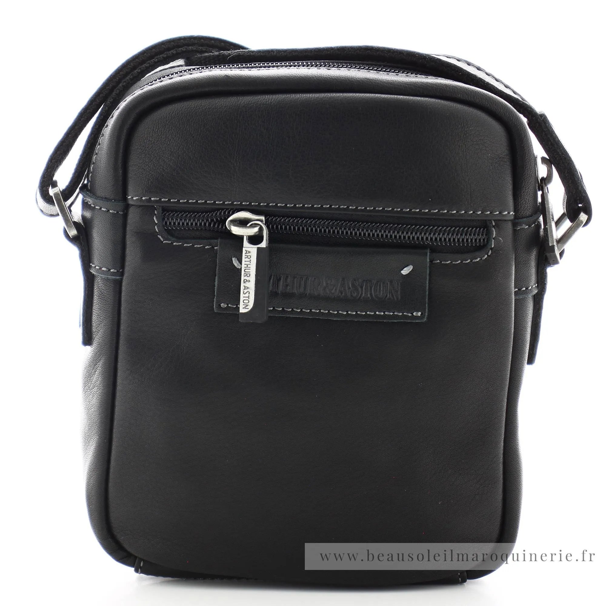 Sac bandoulière en cuir Arthur Aston Johany 2028-09