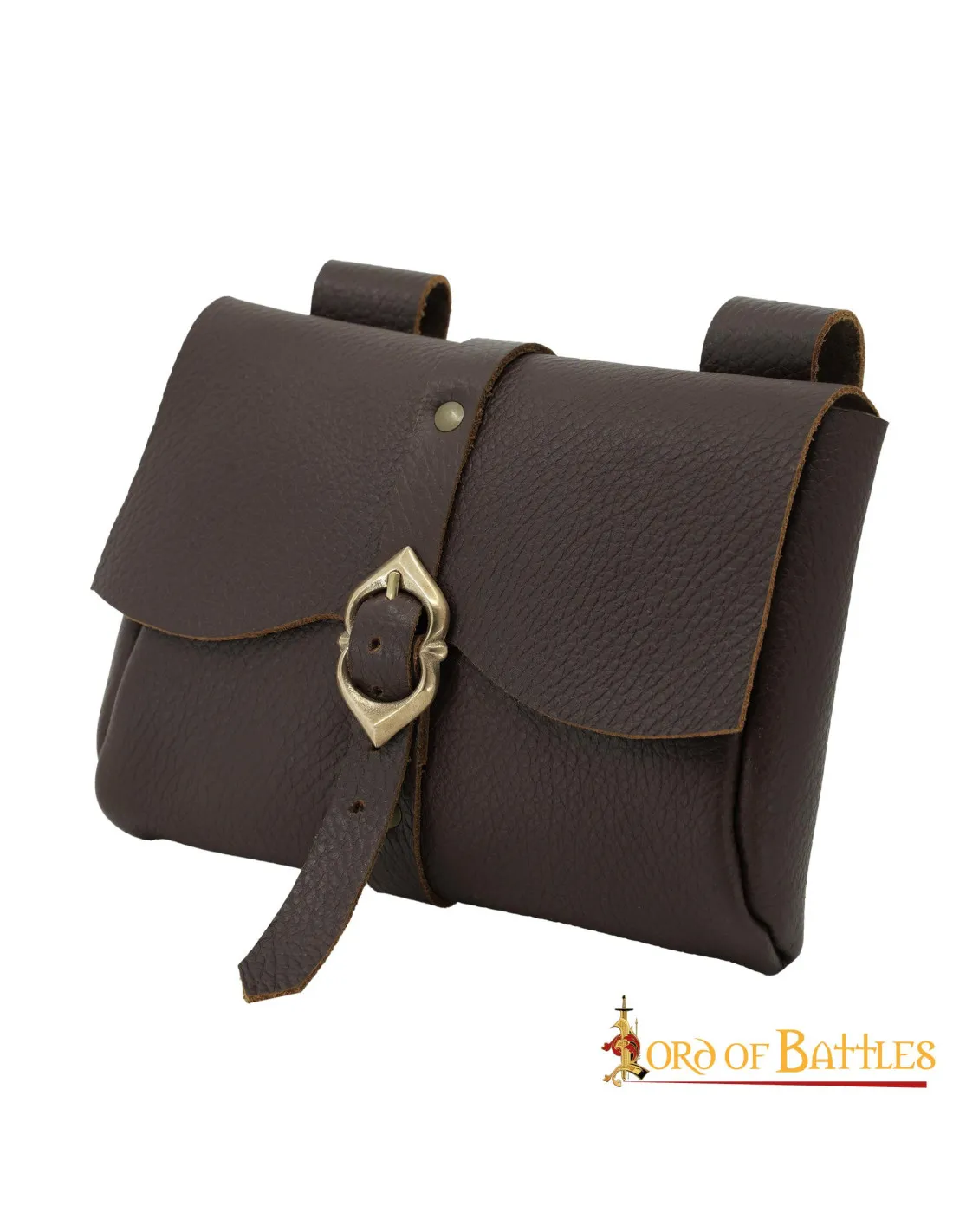 Sac messager médiéval, cuir véritable ⚔️ Boutique Épées