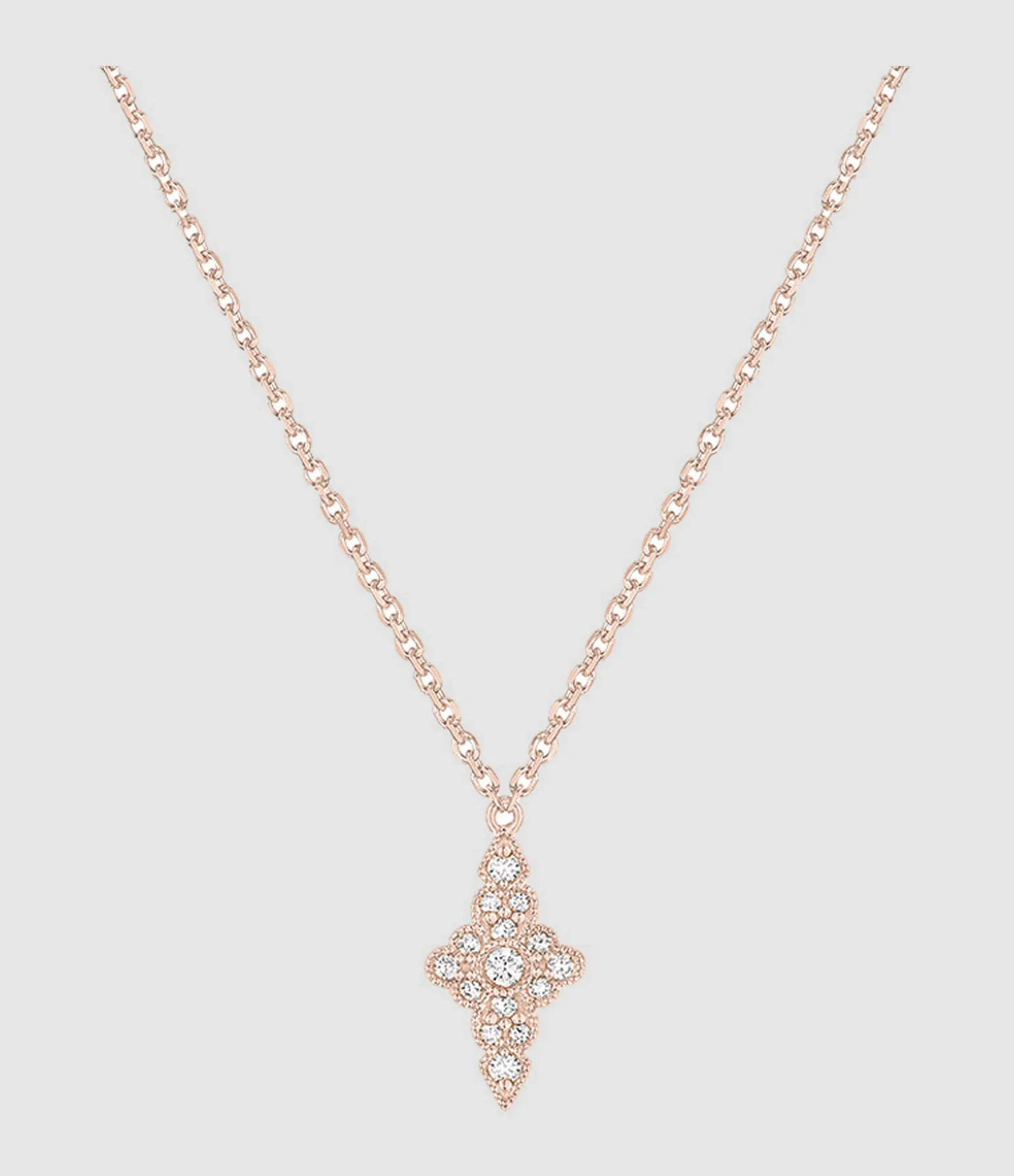 STONE PARIS Partager  Collier Jade Diamants Or Rose  