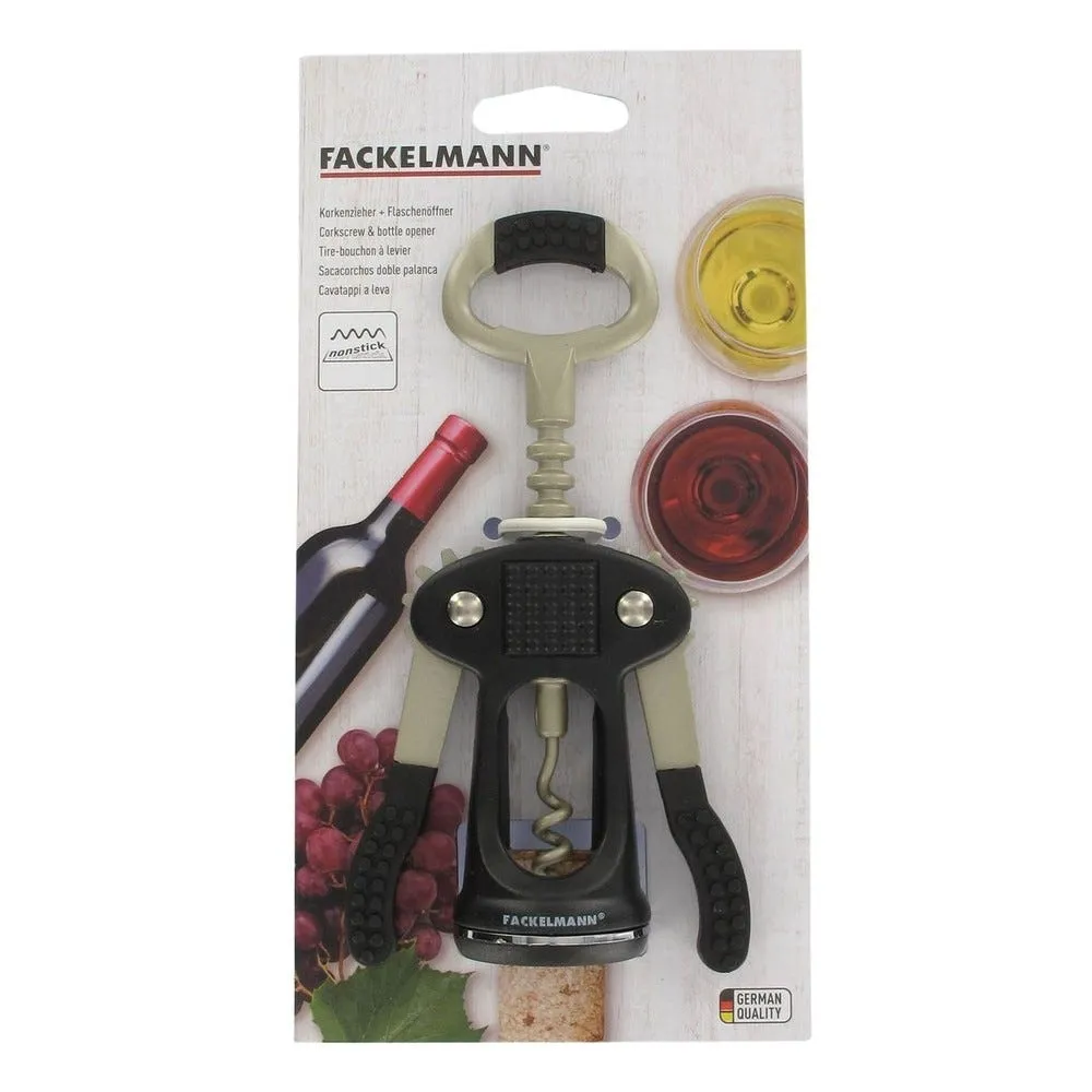 Tire-bouchon à levier décapsuleur 17cm fackelmann bar concept