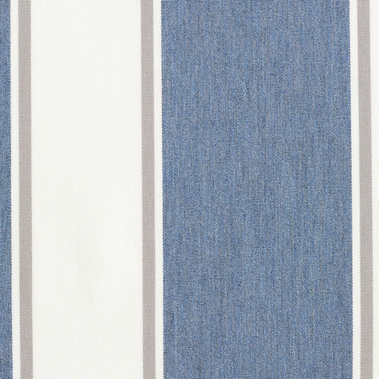 Tissu d’extérieur Canvas Rayures fines – écru/gris bleu