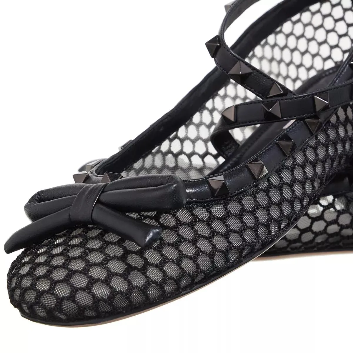 Valentino Garavani Ballerina Rockstud Nero | Ballerine
