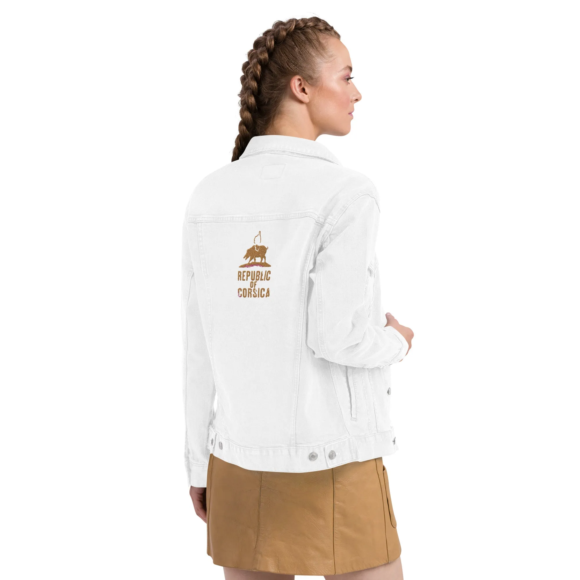 Veste denim unisexe Brodé Republic of Corsica